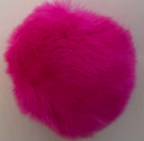 Hot Pink fur ball from B Unique Millinery