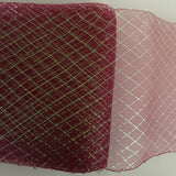 6" / 16cm Metallic Crinoline Braid Diamond Pattern with Draw-String - AU