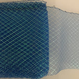 iridescent blue  6" / 16cm  Metallic Criss Cross Crinoline with Draw-String
