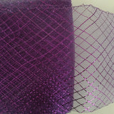 6" / 16cm Metallic Crinoline Braid Diamond Pattern with Draw-String - AU