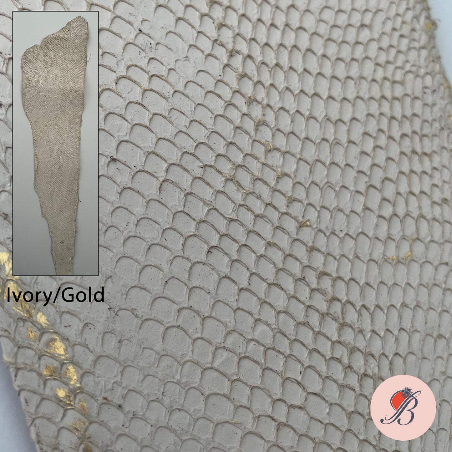 Salmon Fish Leather Piece - UK