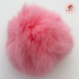 Light Pink  Fur Ball - Light Pink Real Fur Pom Pom Ball
