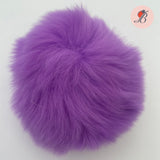 Lilac Fur Ball - Lilac Real Fur Pom Pom Ball
