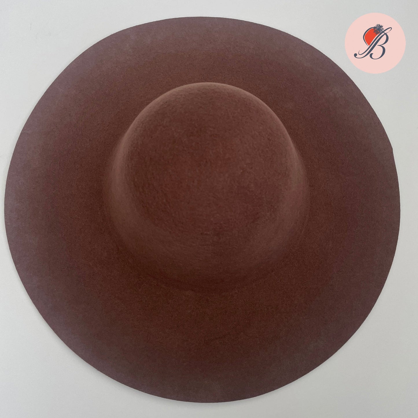 wool felt capelines pre-stiff  mocha