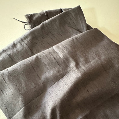 Silk Dupion pewter