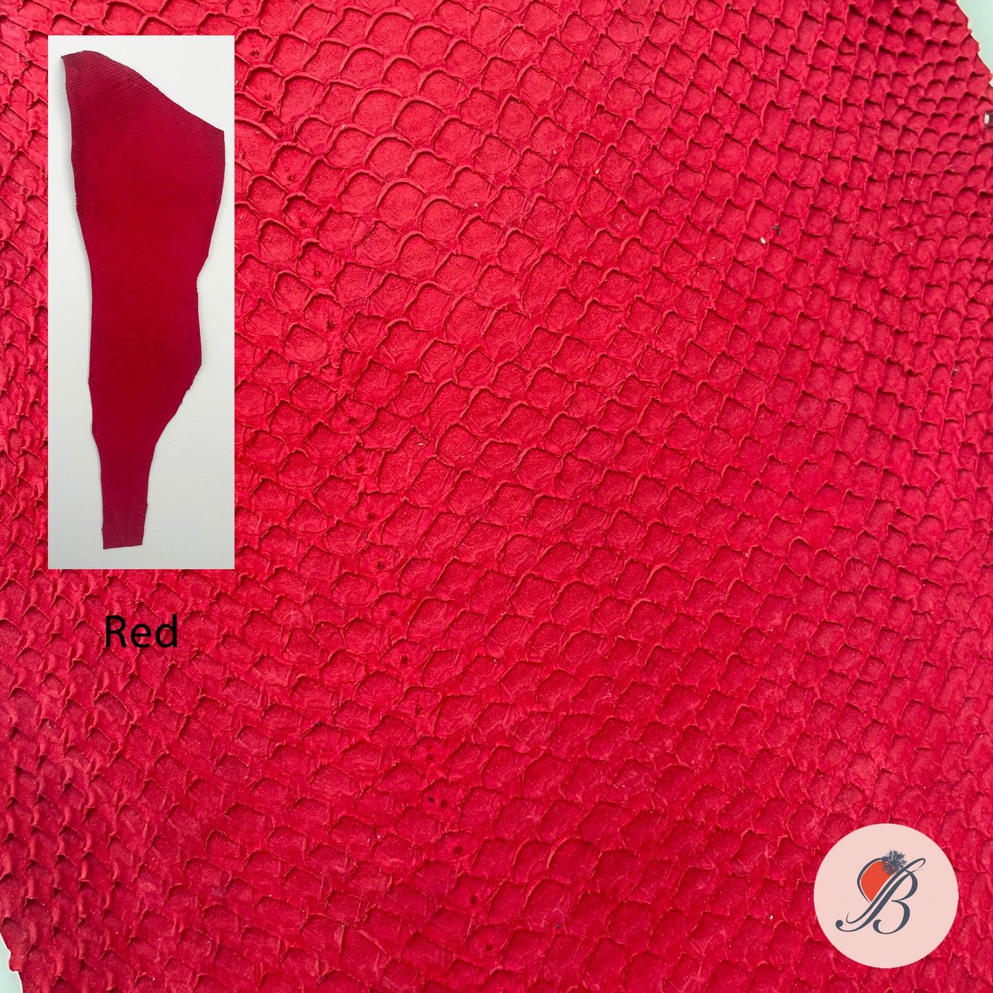 Salmon Fish Leather Piece - UK