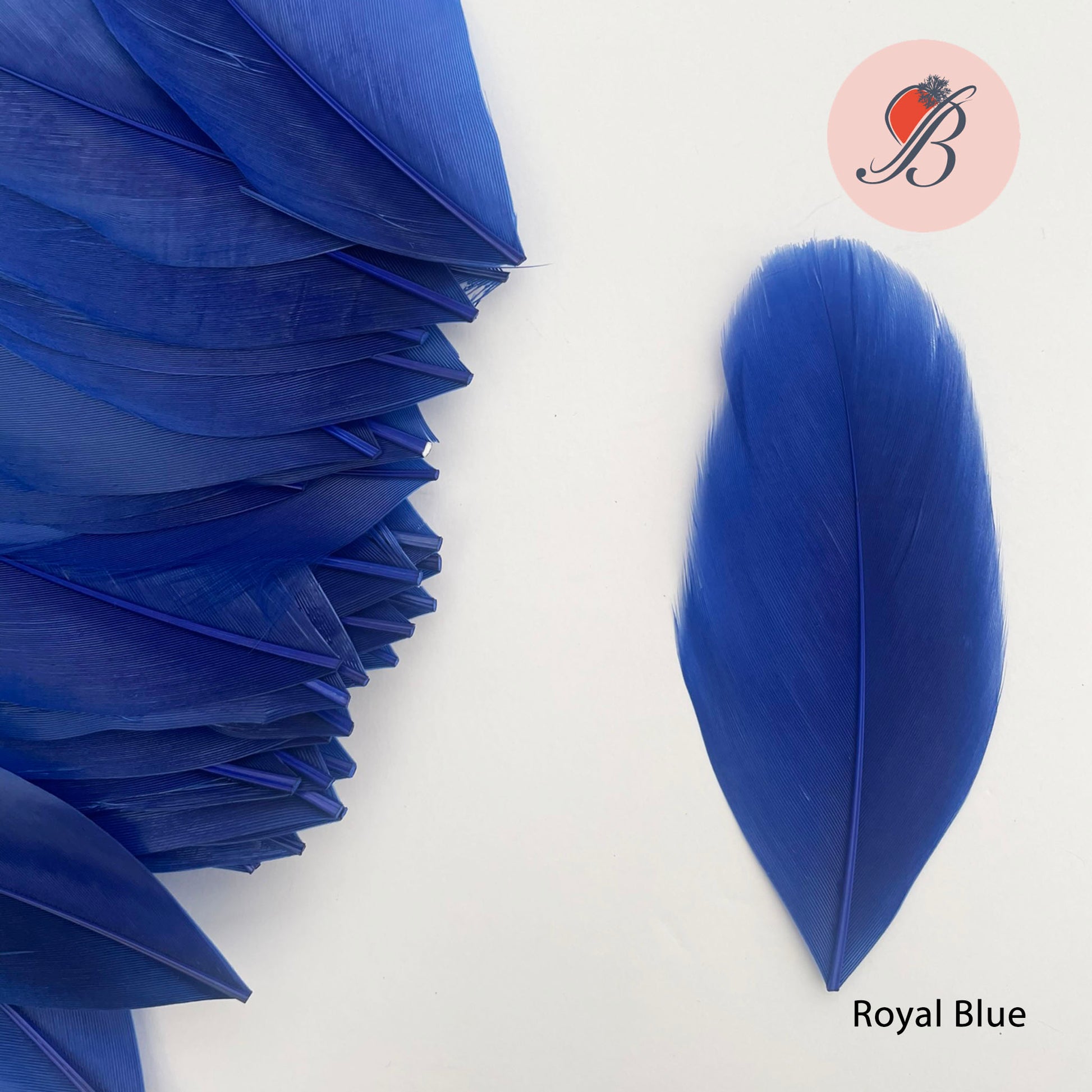 royal blue goose nagoire feather tip