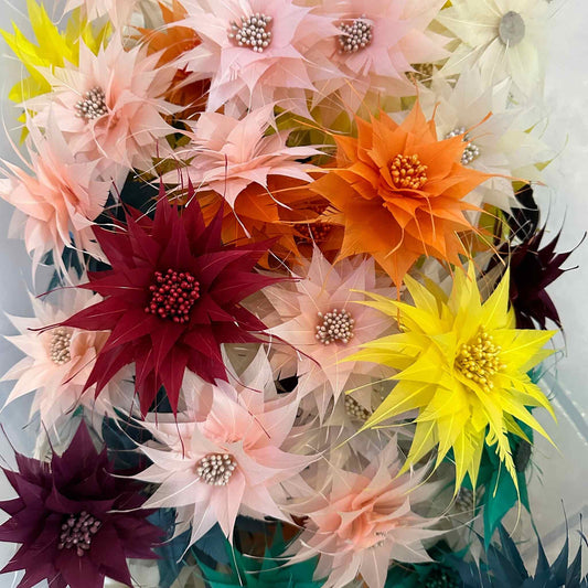 Spiky Feather Flower Minature (EF1099) - AU