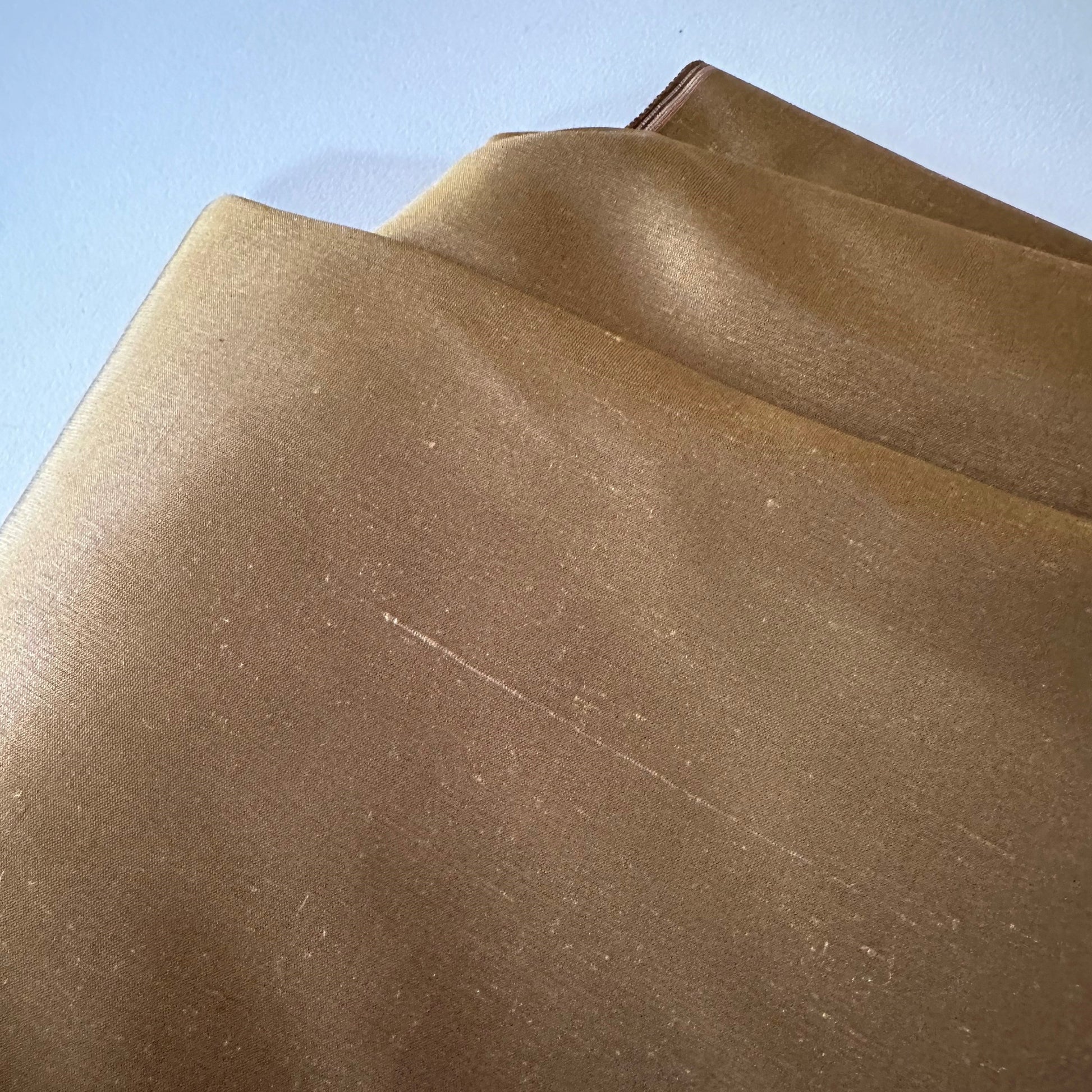 Silk Dupion vintage bronze