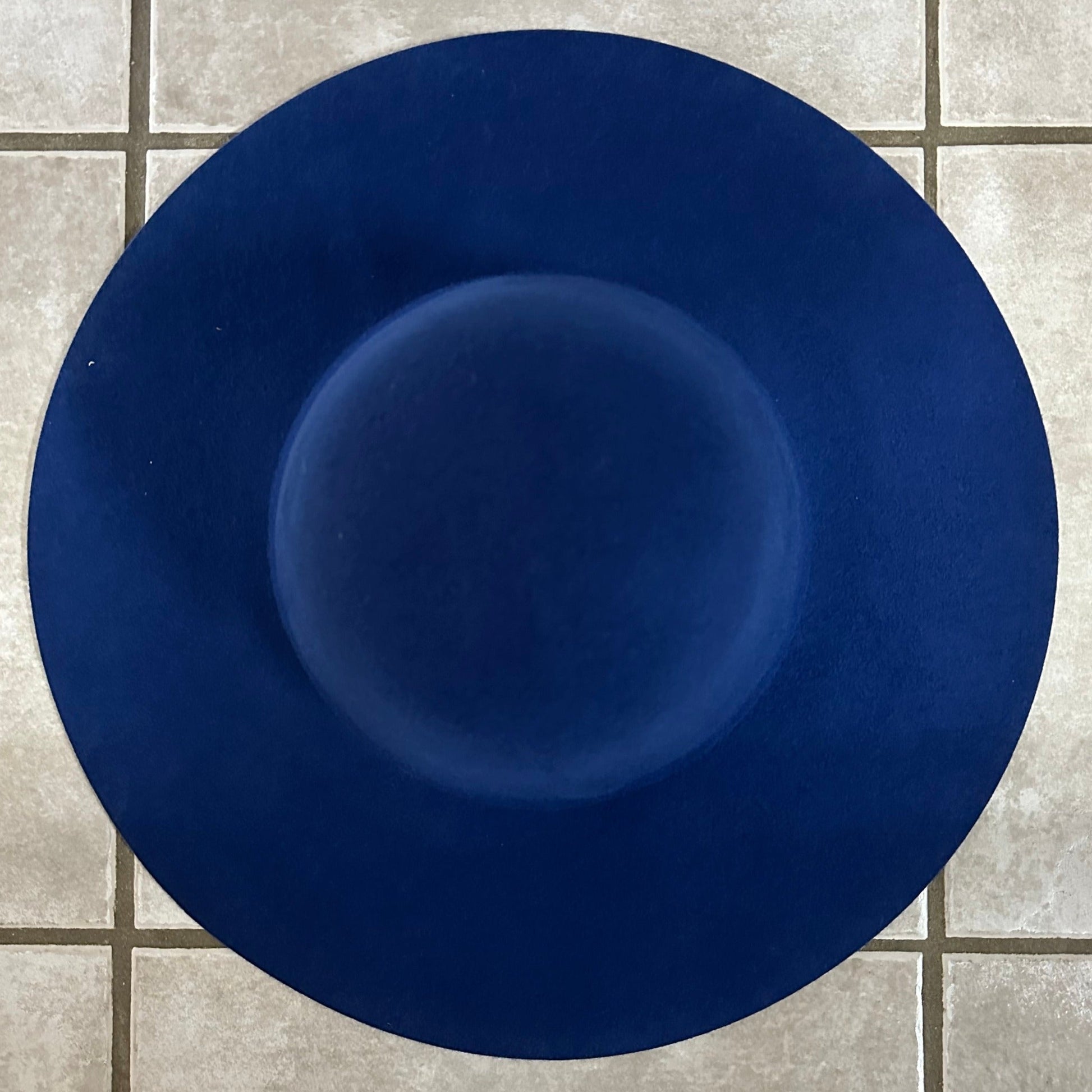 wool felt capelines pre-stiff royal blue