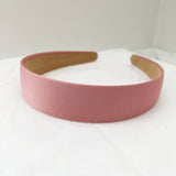 Pink Satin Hairband 3cm