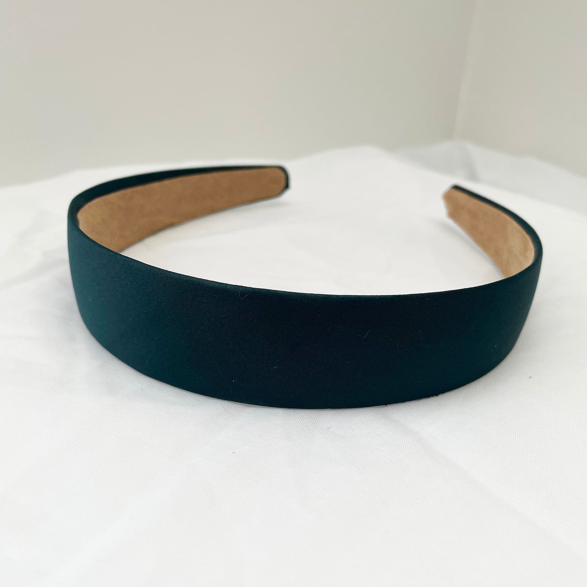 Teal Satin Hairband 3cm