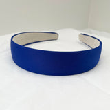 Royal Blue Satin Hairband 3cm