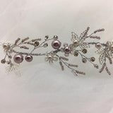 Abby - dusty pink  Wedding Headpiece