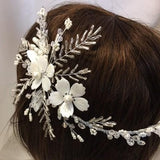 Adreanna - wedding headpiece mounted