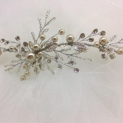 Alyssa -  cream wedding headpiece