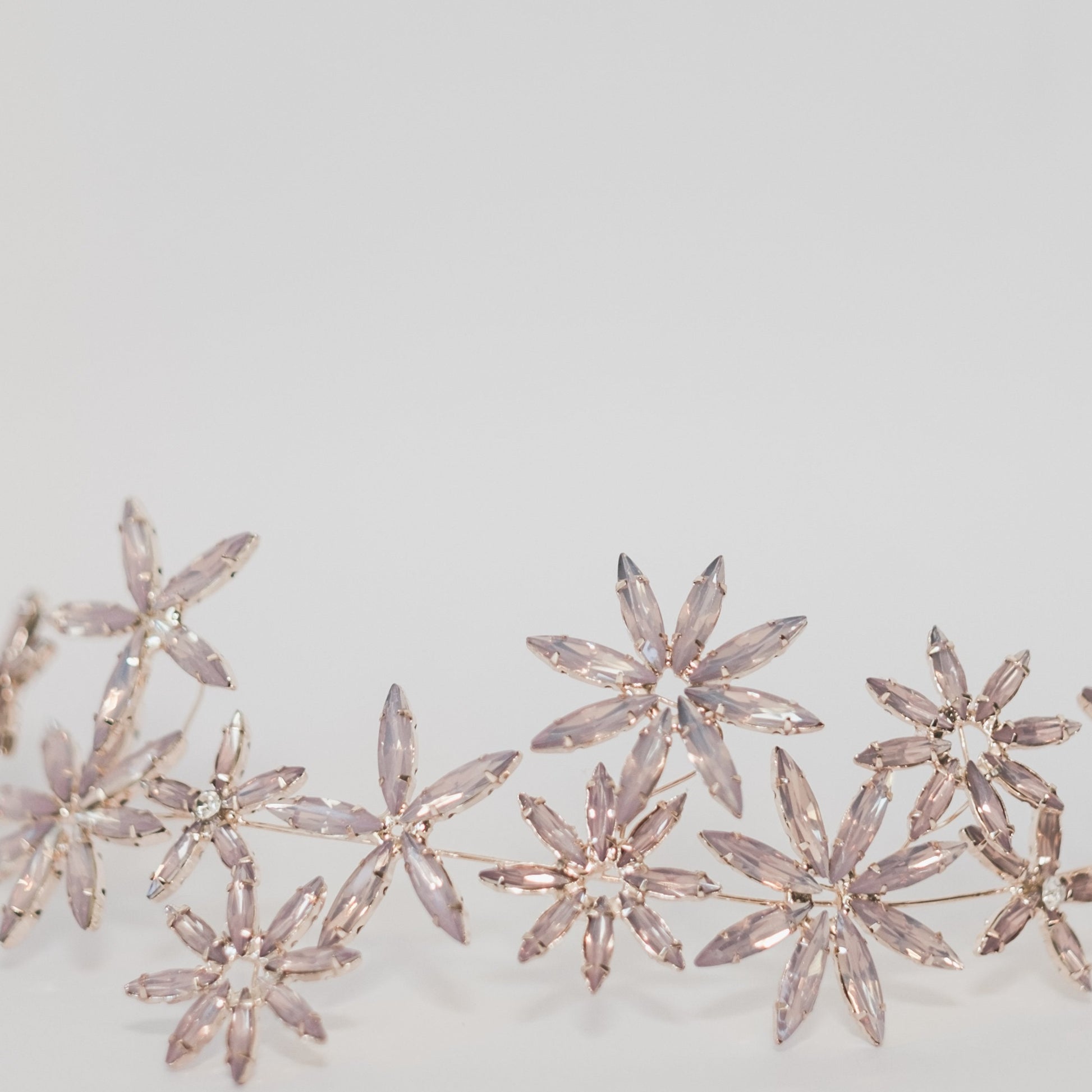 Azalia - wedding headpiece close up
