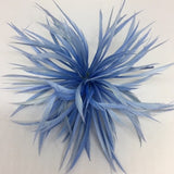 cornflour blue Biot Feather Star Flower on Wire