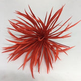 fiesta red Biot Feather Star Flower on Wire