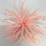 pale pink Biot Feather Star Flower on Wire