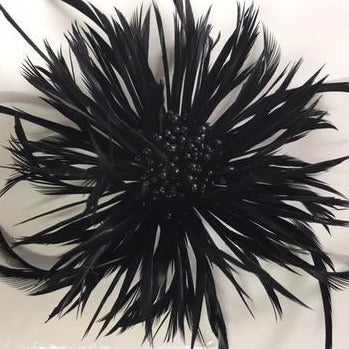 Biot (F1837) Feather Flower - black