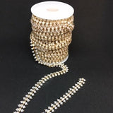 Bling Chain - blush pink set in gold