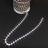 Bling Chain - purple set in silver