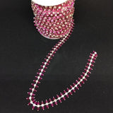 Bling Chain - hot pink set silver