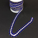 Bling on a Strand -royal blue set in silver