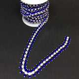 Bling Chain - royal blue set in silver