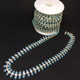 Bling Chain - sky blue in gold