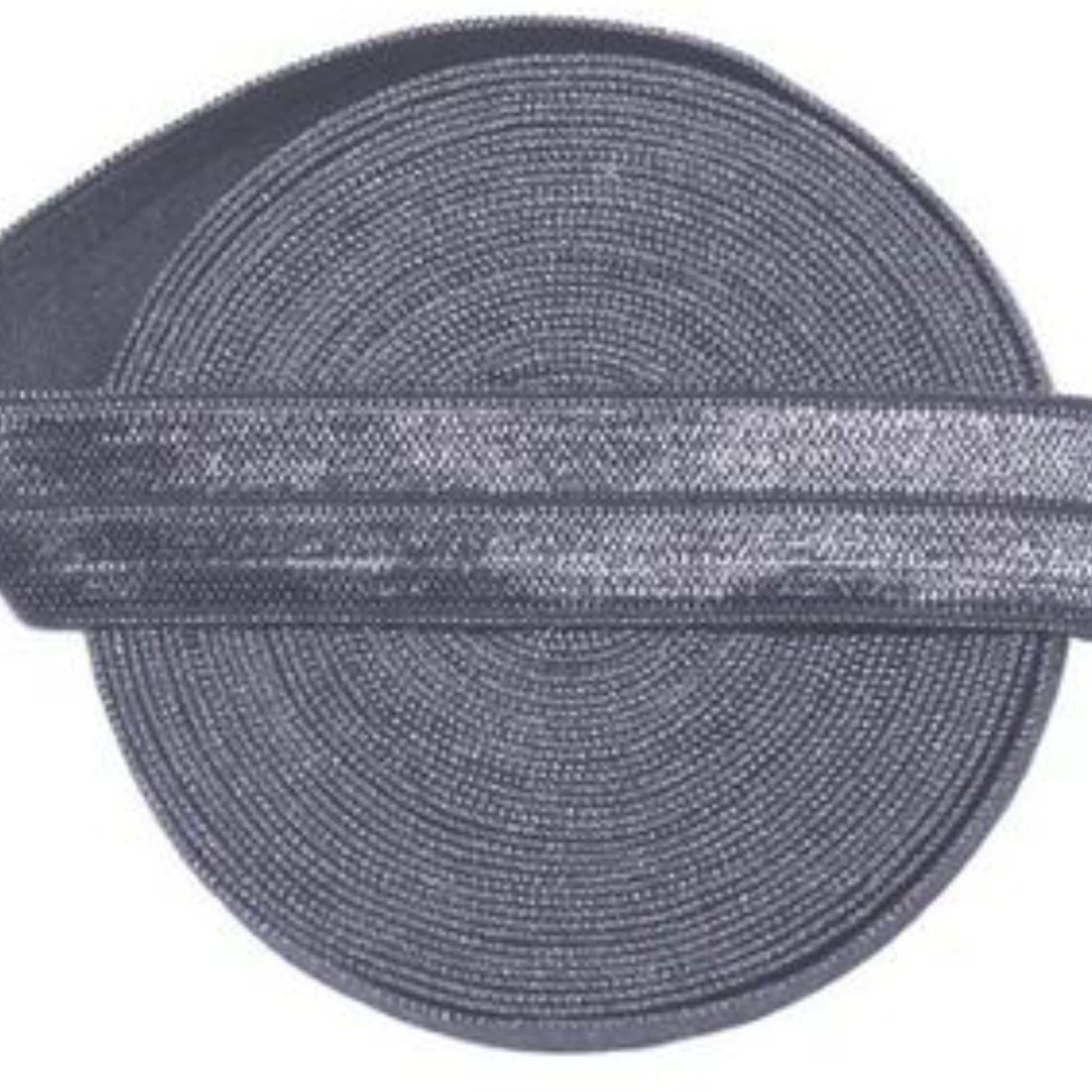 Charcoal Fold Over - Spandex Satin Binding