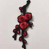 Appliques - cherry blossum small black red