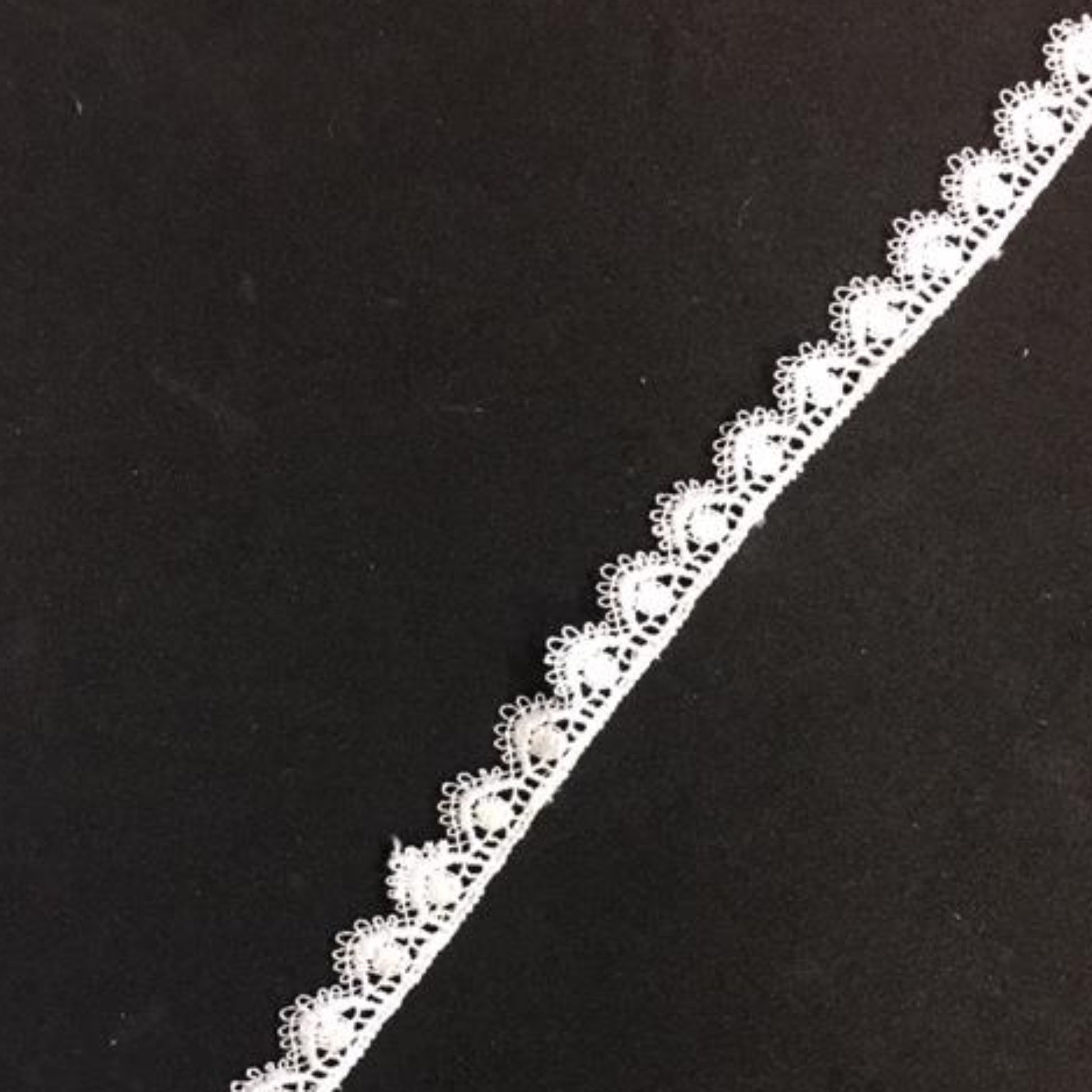 Lace Trim 05 - Dainty Dot Edge - AU - B Unique Millinery