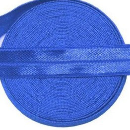 electric blue Fold Over - Spandex Satin Binding
