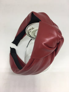 Faux Leather Top Knot Headbands - AU - B Unique Millinery