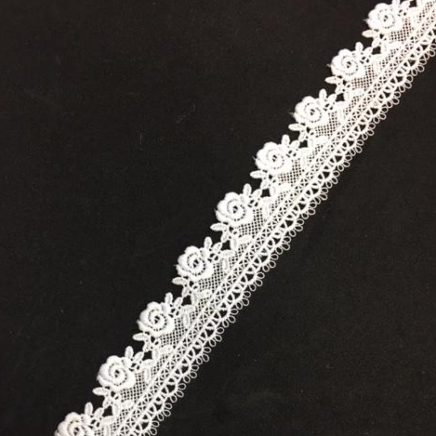 Lace Trim 11 - Flower and Loop Edge Trim - AU - B Unique Millinery