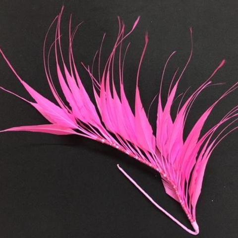 Spikey Feather Mounts (F201501) fluro pink
