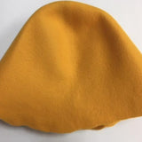 golden yellow Wool Felt Hoods
