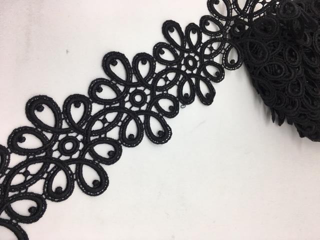 Guipure Lace Trim 26 -  Scroll Circles - AU - B Unique Millinery