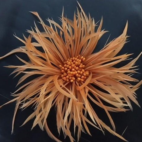 Biot (F1837) Feather Flower - tumeric