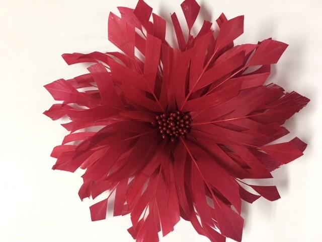 Sculptured Goose Feather Flower (EF192) - US - B Unique Millinery