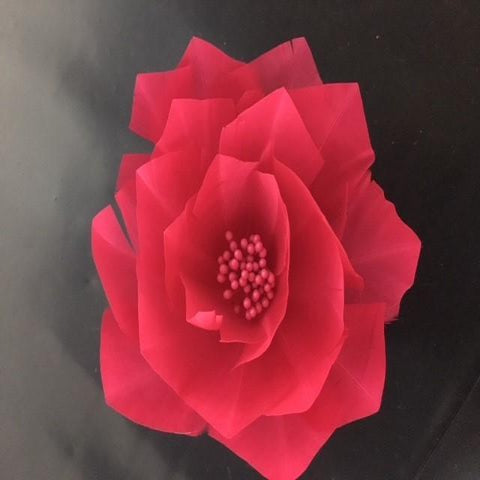 10cm Trimmed Feather Flower Centre (EF210) - AU - B Unique Millinery