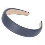 Faux Leather Slightly Padded Headbands - UK