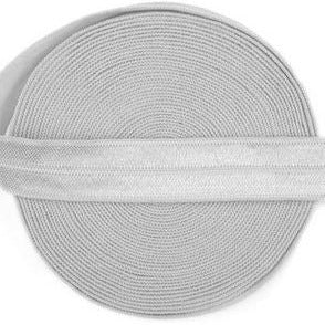light silver Fold Over - Spandex Satin Binding