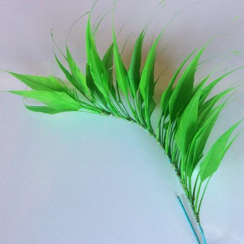 Spikey Feather Mounts (F201501) lime green