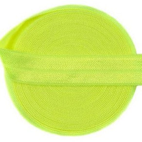 neon lemon Fold Over - Spandex Satin Binding