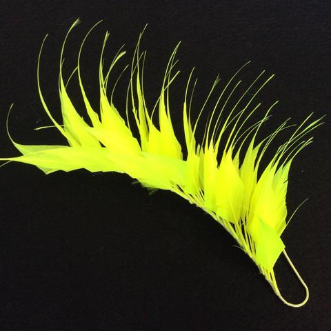 Spikey Feather Mounts (F201501) neon yellow