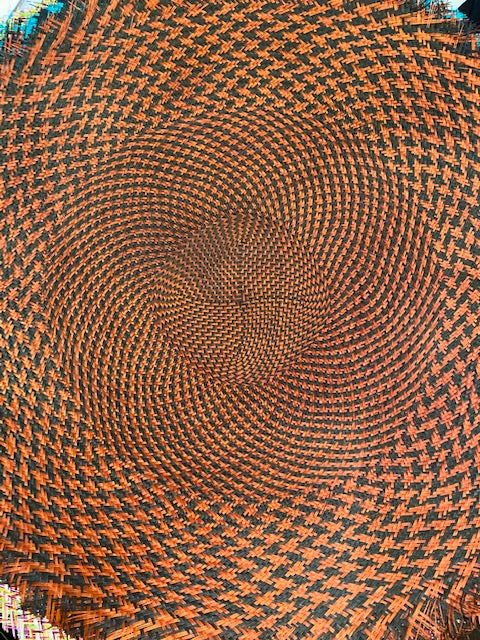 Buntal Mats - Swirls / Checkerboard - Large [23"]  - AU