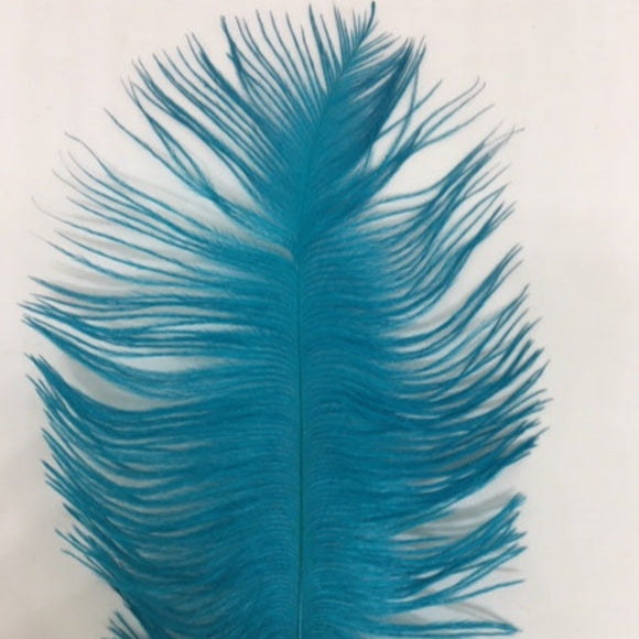 Ostrich Blondine Feather Small turquoise